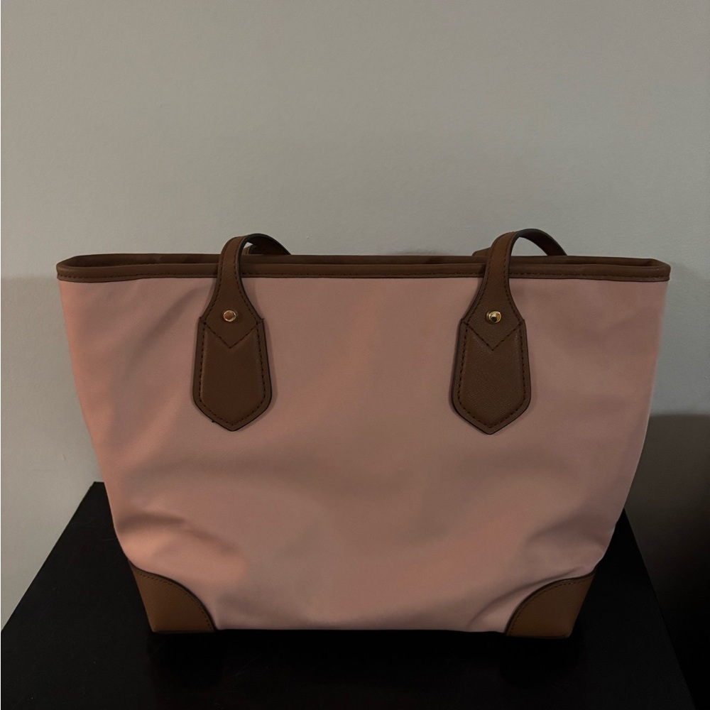 Michael Kors Blush and Brown Tote - Picture 2 of 3